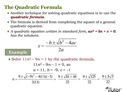 The First Quadratic Equation