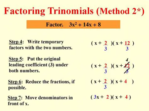 The Formula for Factoring a Trinomial