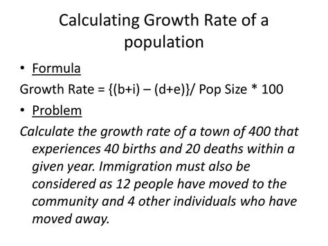 The Formula for Population Growth