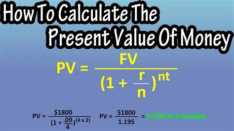 The Formula for Present Value of Money