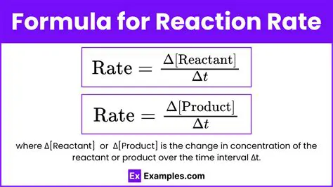 The Formula for Reaction Rate
