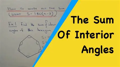The Formula for the Sum of Interior Angles