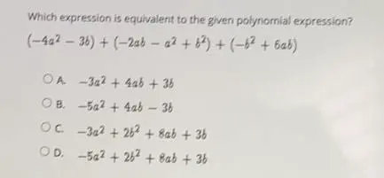 The Given Polynomial Expression