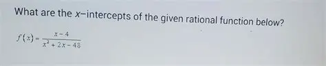 The Given Rational Function