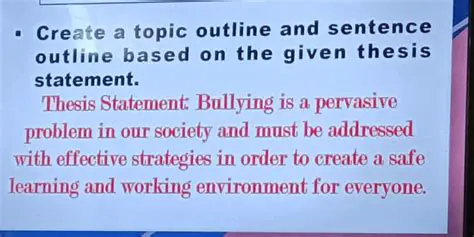 The Given Thesis Statement