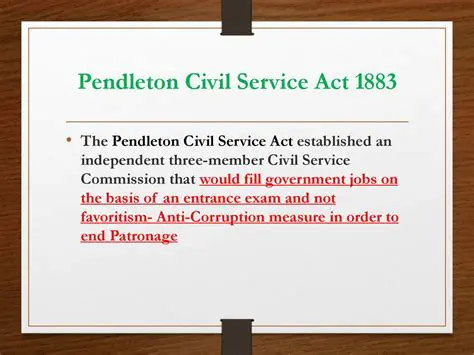 The Impact of the Pendleton Civil Service Act
