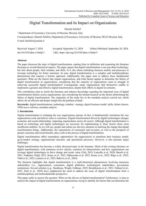 The Impact on Organizations