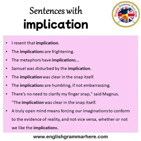 The Implications of the Sentence