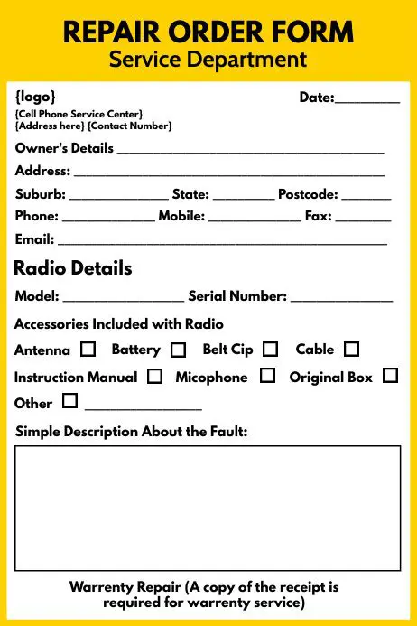 The Importance of a Repair Order