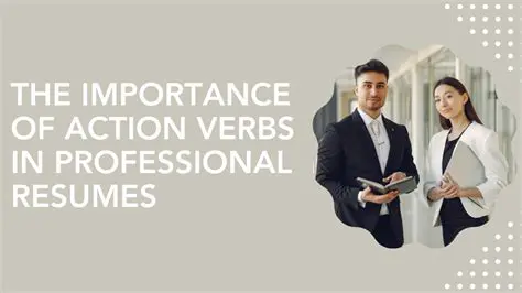 The Importance of Action Verbs