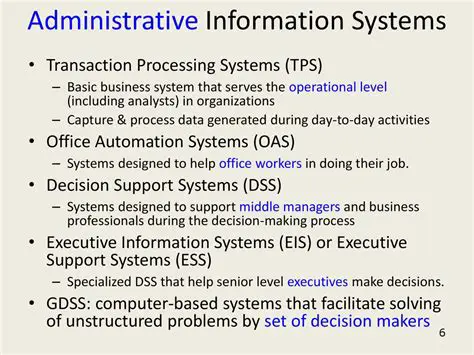 The Importance of Administrative Information Systems