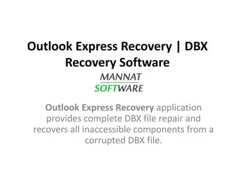 The Importance of Advanced Outlook Express DBX Recovery
