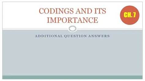 The Importance of Component Codings