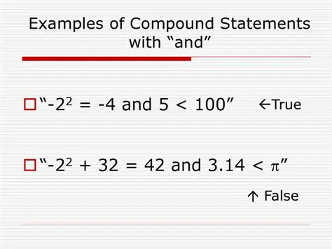 The Importance of Compound Statements
