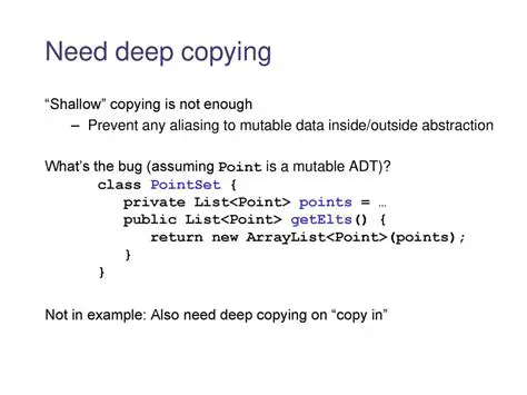 The Importance of Deep Copying