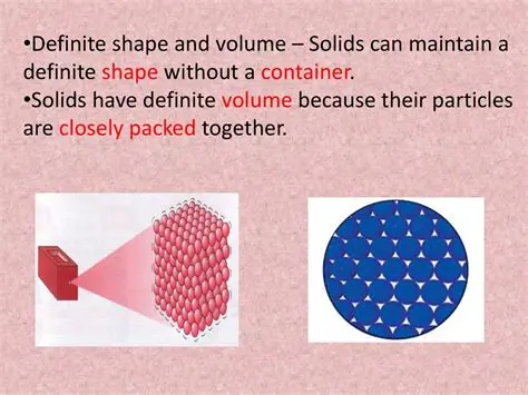 The Importance of Definite Shape and Volume