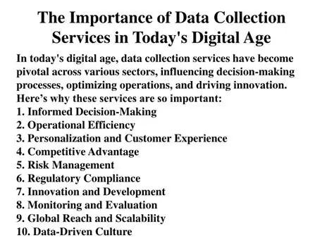 The Importance of Digital Collection Services