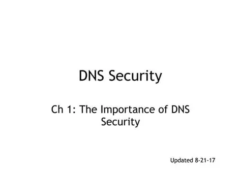 The Importance of DNS Security