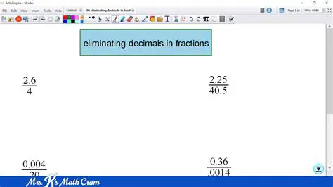 The Importance of Eliminating Fractions