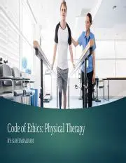 The Importance of Ethics in Physical Therapy