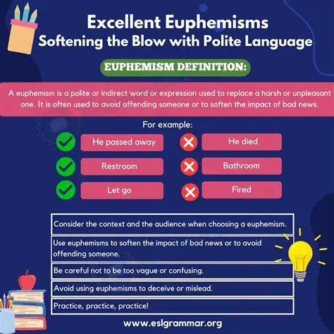 The Importance of Euphemism in Comedy