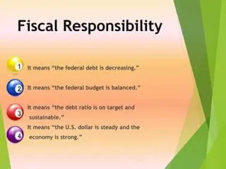 The importance of fiscal responsibility