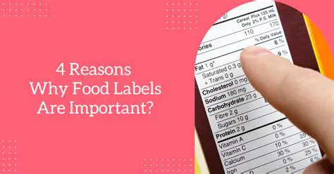 The Importance of Labels on Food Products