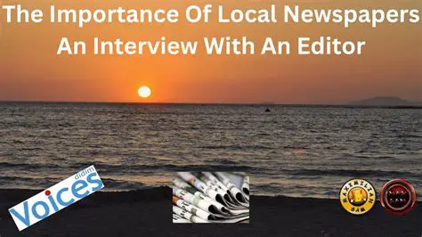 The Importance of Local Newspapers