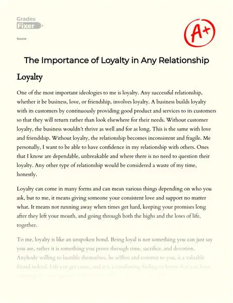 The Importance of Loyalty and Honor