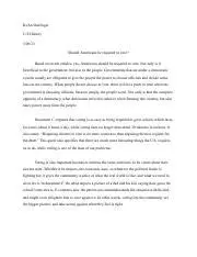 The Importance of Mandatory Voting