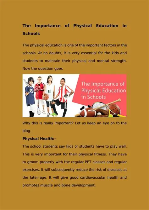 The Importance of Physical Education in Schools