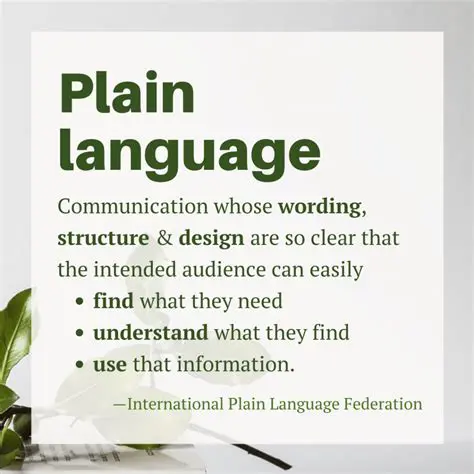 The Importance of Plain Language