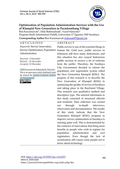 The Importance of Population Administration Services in the Digital Era