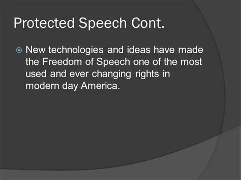 The Importance of Protected Speech