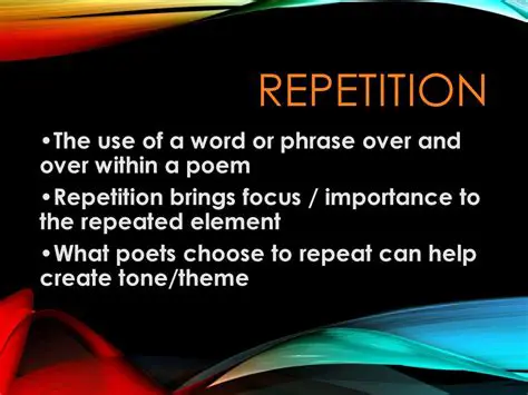 The Importance of Repetition in Rhetoric