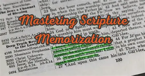 The Importance of Scripture Memorization