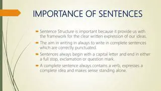 The Importance of Sentence Structure