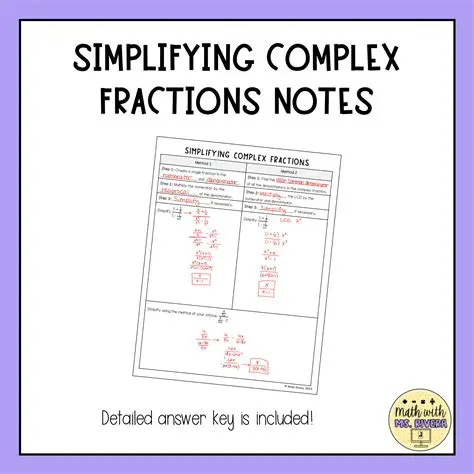 The Importance of Simplifying Complex Fractions