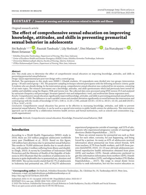 The Importance of Studying Premarital Sexual Behavior