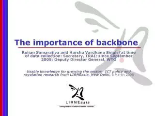 The Importance of the Backbone