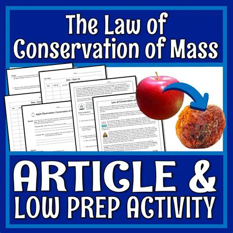 The Importance of the Law of Conservation of Mass