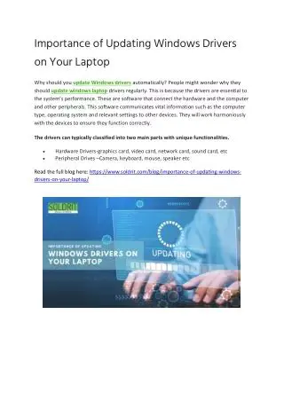 The Importance of Updating ATI Drivers