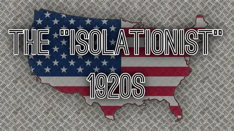 The Isolationist Mentality