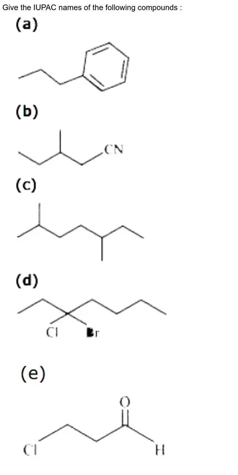 The IUPAC Name of the Compound