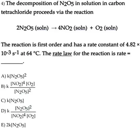 The KP of the Decomposition Reaction of N2O5