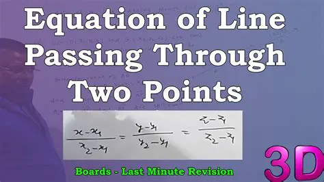 The Line Through Two Points