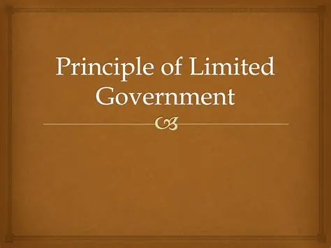 The Main Purpose of the Principle of Limited Government