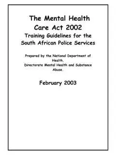 The Mental Health Act of 2002