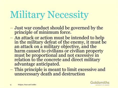 The Military Necessity Argument