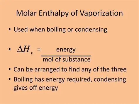 The Molar Enthalpy of Vaporization